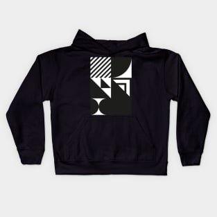 Geometric Bauhaus Pattern Kids Hoodie